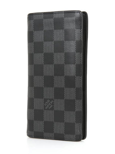 Damier Infini Onyx Brazza Long Wallet Black N60193 - LOUIS VUITTON - BALAAN 2