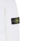 Waffen Patch Cotton Stretch Fleece Sweatshirt White - STONE ISLAND - BALAAN 5