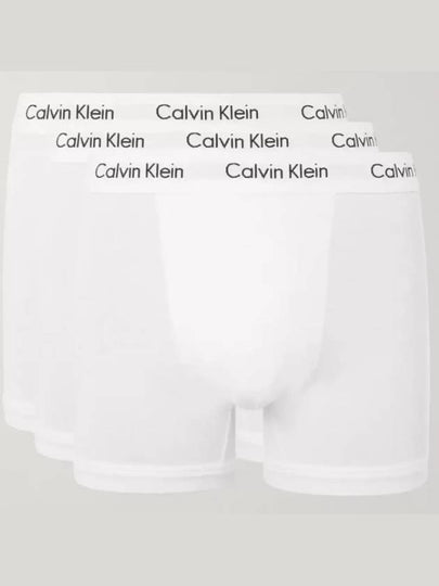 Stretch Cotton 3 Pack Boxer Briefs White - CALVIN KLEIN - BALAAN 2