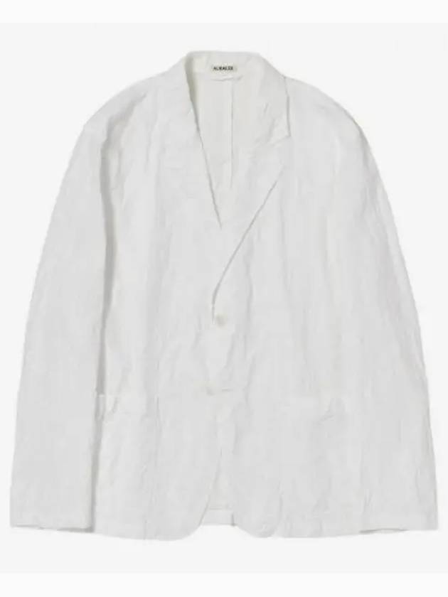 24 WRINKLED WASHED FINX TWILL JACKET WHITE A24SJ01FW Wrinkle fins - AURALEE - BALAAN 1