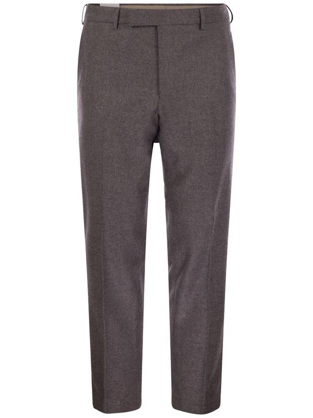 REBEL - Wool and silk flannel trousers - PT TORINO - BALAAN 1