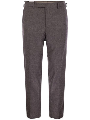 REBEL - Wool and silk flannel trousers - PT TORINO - BALAAN 1