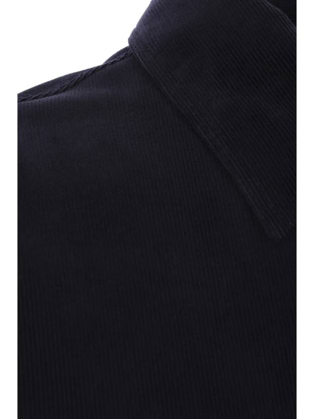 Corduroy Blouson Jacket Navy Blue - FENDI - BALAAN 5