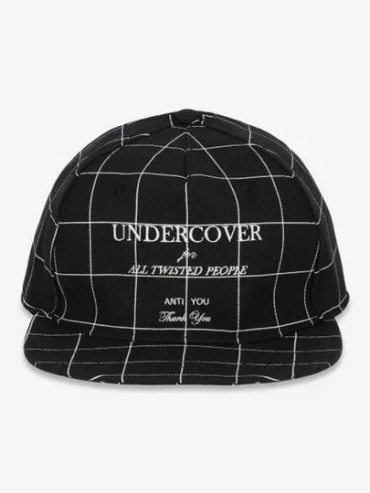 Check all over embroidery ball cap black UP2D4H02 - UNDERCOVER - BALAAN 1