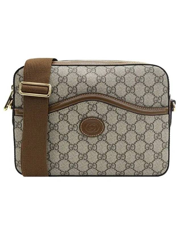 GG Supreme Interlocking G Detail Messenger Bag Beige Ebony - GUCCI - BALAAN 2