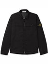 Two Pocket Nylon Over Long Sleeve Shirt Black - STONE ISLAND - BALAAN 2