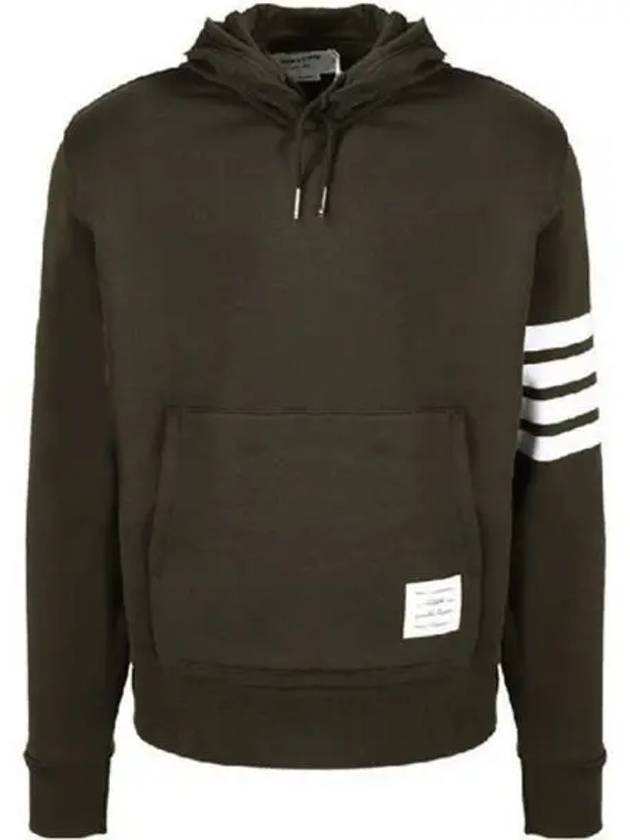 Men's Diagonal Classic Pullover Hoodie Dark Green - THOM BROWNE - BALAAN 2