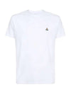 ORB Logo Cotton Short Sleeve T-Shirt White - VIVIENNE WESTWOOD - BALAAN 3