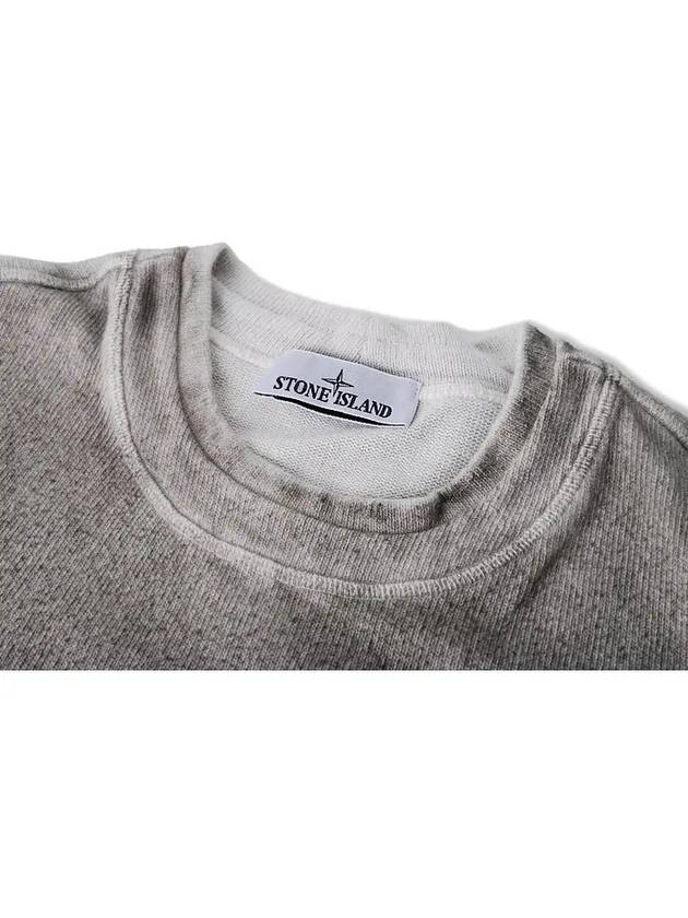 Recycle Organic Cotton Sweatshirt Grey - STONE ISLAND - BALAAN 4