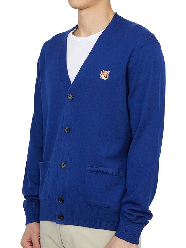 Fox Head Patch Classic Cardigan Deep Blue - MAISON KITSUNE - BALAAN 3