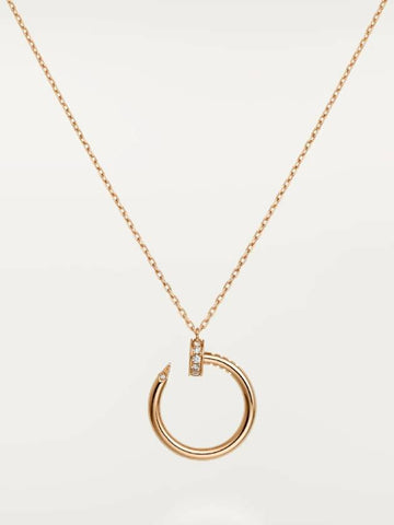 Juste un Clou Necklace Pink Gold Diamond Women Necklace - CARTIER - BALAAN 1