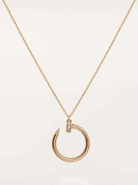 Juste un Clou Necklace Pink Gold Diamond Women Necklace - CARTIER - BALAAN 1