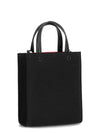 Logo Printed Vertical Mini Tote Bag Black - GIVENCHY - BALAAN 4