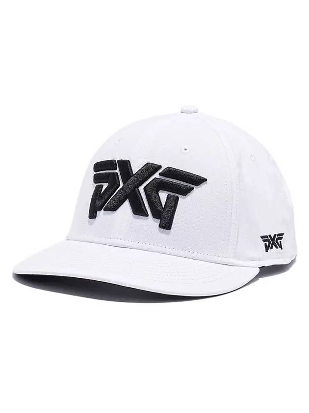 Lightweight Structured Low Crown Snapback Golf Cap Hat White - PXG - BALAAN 1