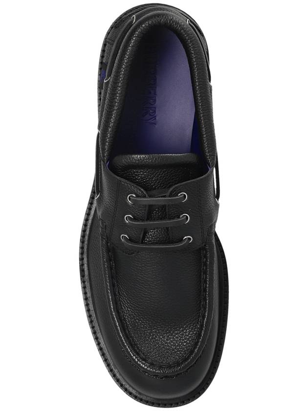 Raft Boat Shoes Black - BURBERRY - BALAAN 7