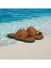 Izmir Leather Slippers Gold - HERMES - BALAAN 2