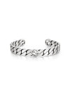 Wide Interlocking G Bracelet Silver - GUCCI - BALAAN 3