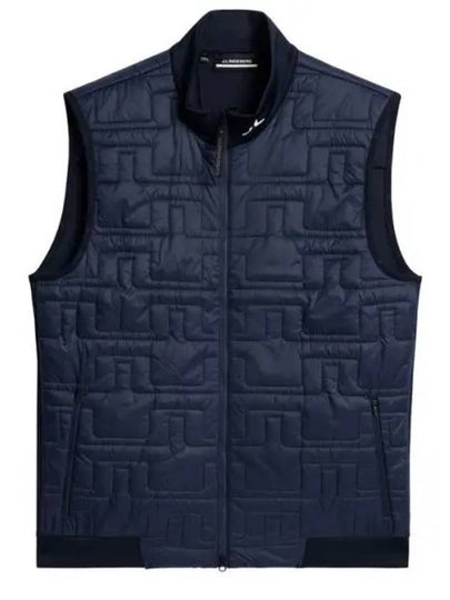 Men's Quilt Hybrid Vest Navy - J.LINDEBERG - BALAAN 2