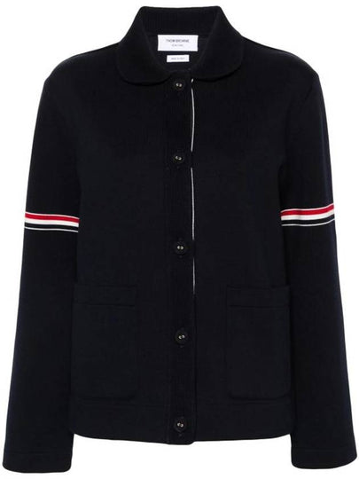 Cotton Loopback Work Jacket Navy - THOM BROWNE - BALAAN 2