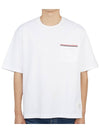 Cotton Oversized Pocket Short Sleeve T-Shirt White - THOM BROWNE - BALAAN 2