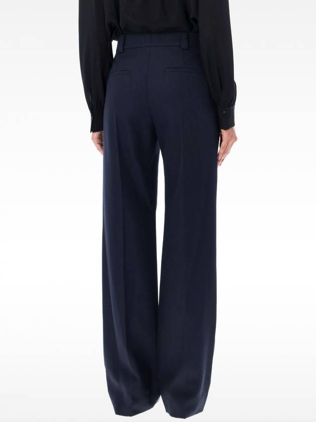 Women s Wool Wide High Waist Pants Navy - CHLOE - BALAAN 3