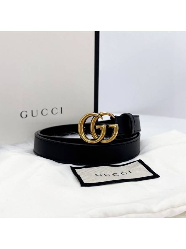 GG Marmont Women s Belt Black 409417 - GUCCI - BALAAN 1