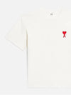 Heart Logo Cotton Jersey Short Sleeve T-Shirt White - AMI - BALAAN 2