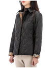 Diamond Quilted Thermoregulated Jacket Black - BURBERRY - BALAAN 4