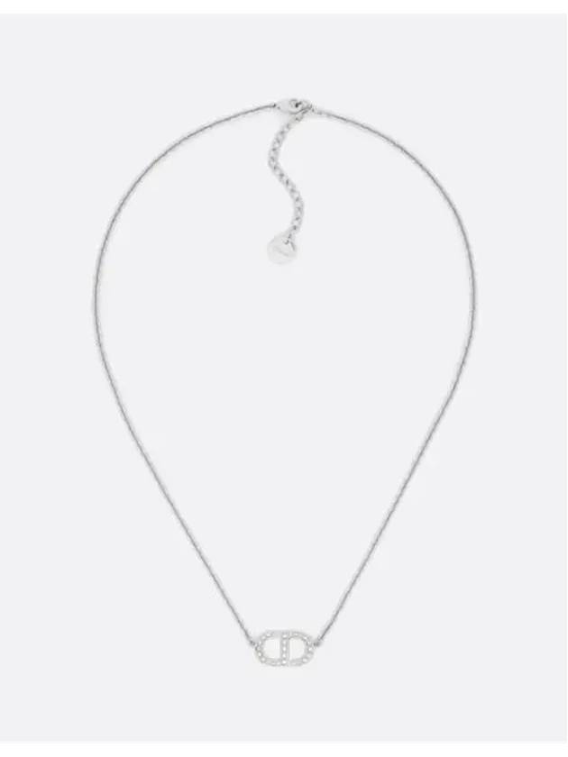 Petit CD Crystal Necklace Silver - DIOR - BALAAN 2