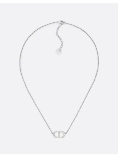 Petit CD Crystal Necklace Silver - DIOR - BALAAN 2