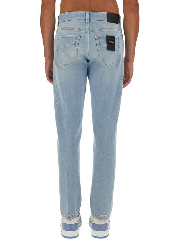 24 F W Cotton Jeans WITH LATERAL FF Print FLP288AS04F1ILO B0651179878 - FENDI - BALAAN 4