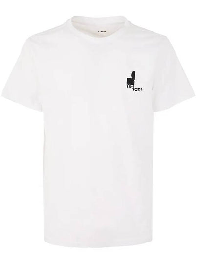 Zafferh Logo Print Short Sleeve T-Shirt White - ISABEL MARANT - BALAAN 2