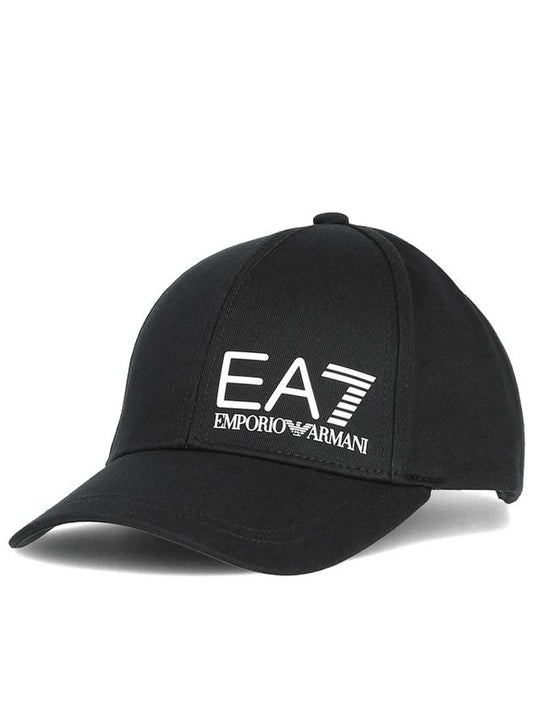 Logo Cotton Ball Cap Black - EMPORIO ARMANI - BALAAN 2