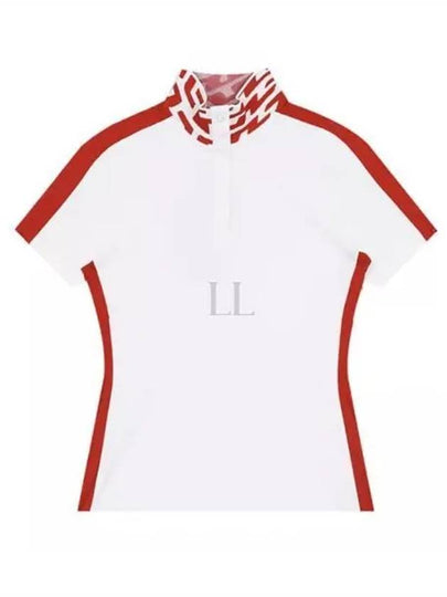 Women's Pip Polo Short Sleeve T-Shirt White - J.LINDEBERG - BALAAN 2