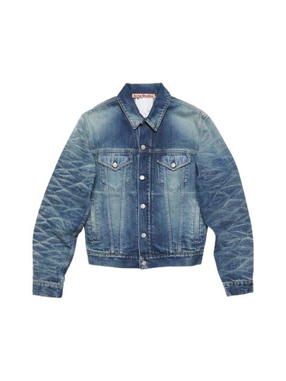 Button Regular Fit Denim Jacket Blue - ACNE STUDIOS - BALAAN 2