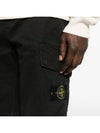 Compass Badge Cargo Shorts Black - STONE ISLAND - BALAAN 6