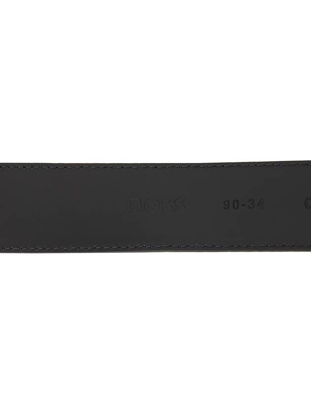 Logo Buckle Leather Belt Black - HUGO BOSS - BALAAN 7