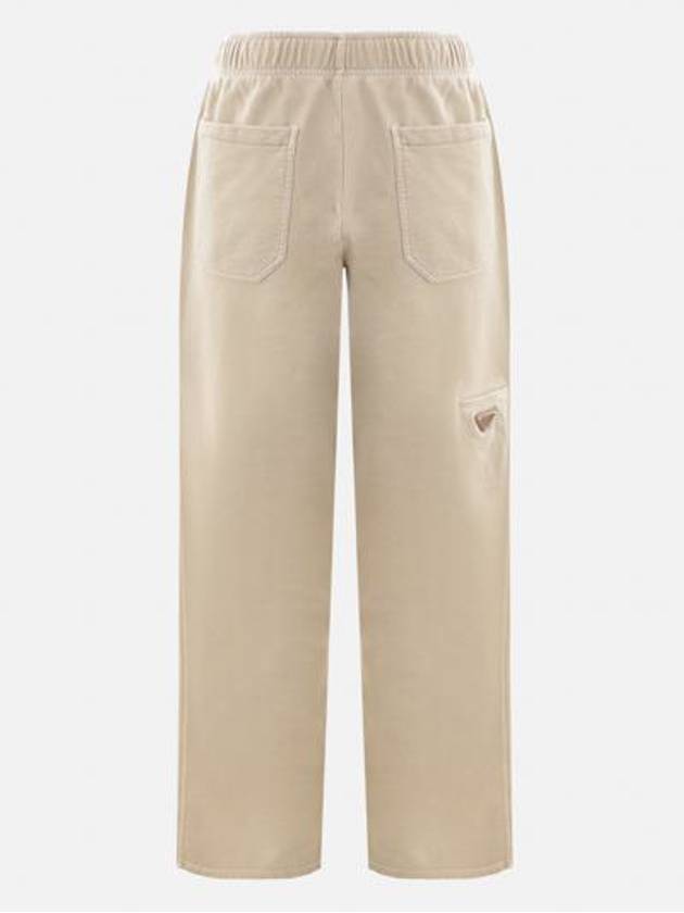 LOGO COTTON TRACK PANTS BEIGE - PRADA - BALAAN 3