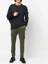 Wappen Patch Slim Fit Straight Pants Green - STONE ISLAND - BALAAN 4