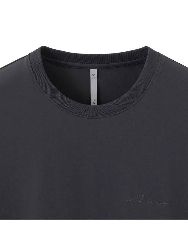 Supima Cotton Lux Short Sleeve T-Shirt Dark Grey - NOIRER - BALAAN 5