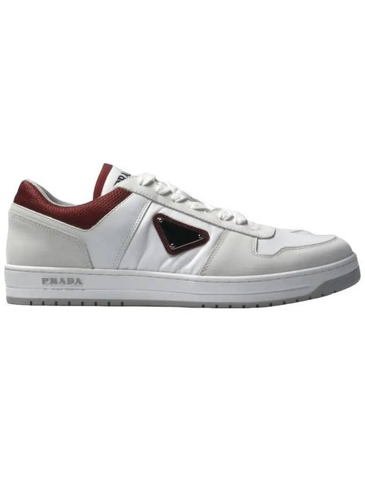 Downtown Re-Nylon Low Top Sneakers White Garnet - PRADA - BALAAN 2