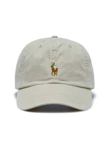 Stretch cotton ball cap beige - POLO RALPH LAUREN - BALAAN 1