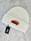 AU Australia FLAMES Beanie ST735007 White ONE SIZE - STUSSY - BALAAN 5