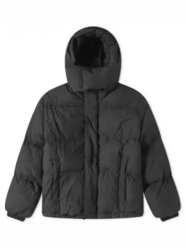 Oversized Nylon Puffer Down Jacket Black - AMI - BALAAN 2