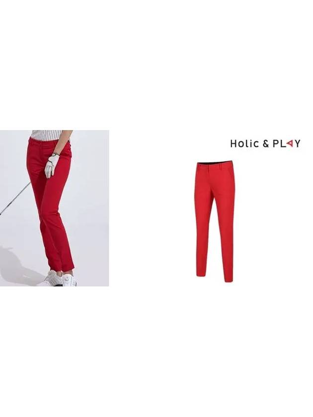 Banding Slim Golf Pants HA2WPT004RD - HOLIC&PLAY - BALAAN 3