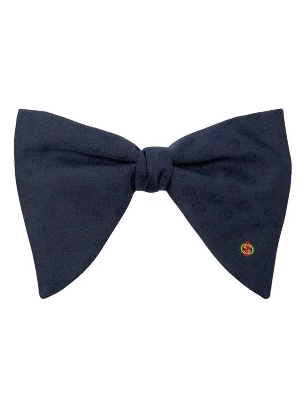 Men's Silk Bow Tie Navy - GUCCI - BALAAN 1