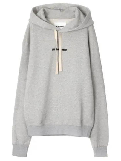 Plus Logo Hoodie Grey - JIL SANDER - BALAAN 2