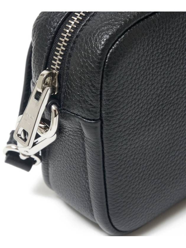 Soft Line Leather Small Shoulder Bag Black - PRADA - BALAAN 10