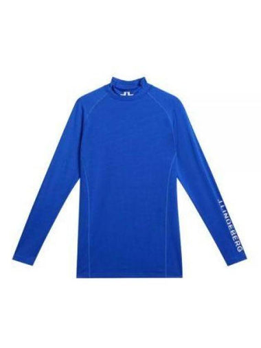 Men's Aelo Soft Compression Long Sleeve T-Shirt Club Blue - J.LINDEBERG - BALAAN 1