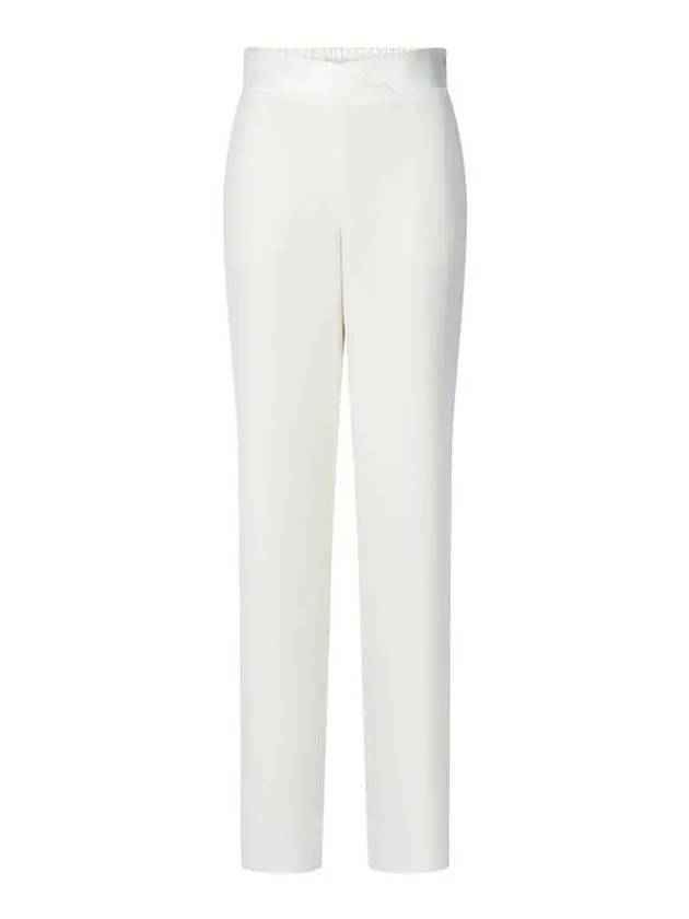 Women s Tulip Waist Banding Pants Cream - EMPORIO ARMANI - BALAAN 1